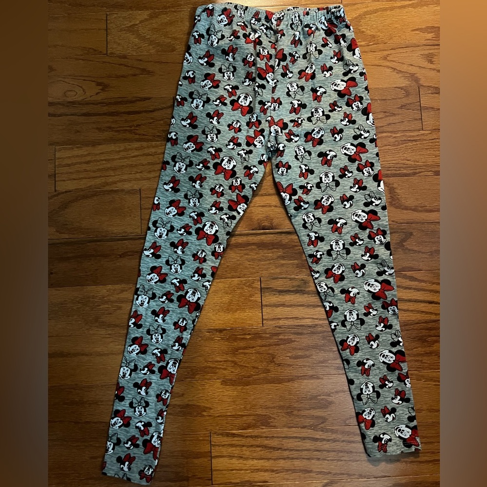 Disney Minnie Face thick leggings size 7/8